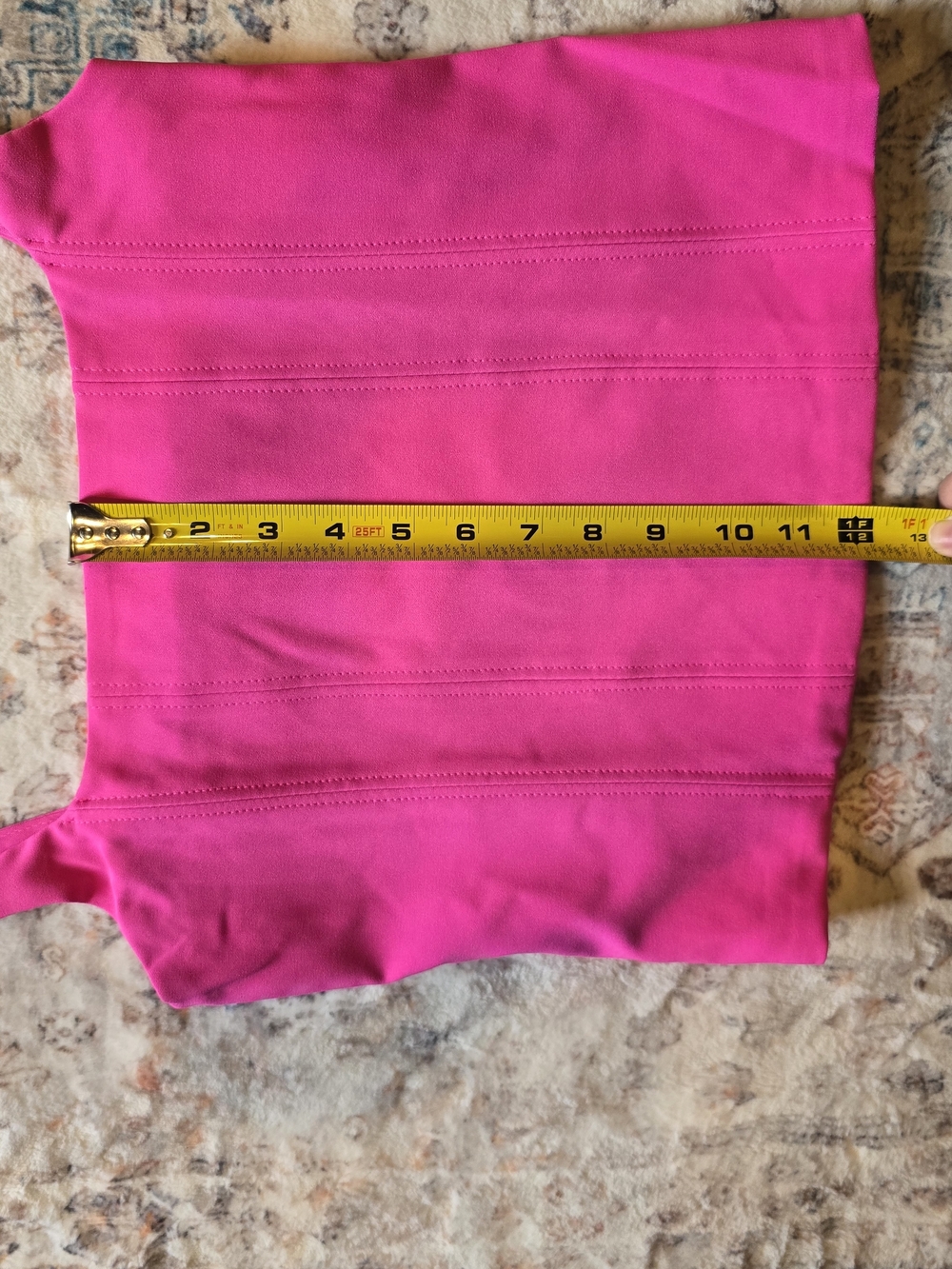 Glam Los Angeles hot pink structured corset style tank top Size M NWT - Picture 3 of 6